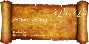 Ábri Ábel névjegykártya